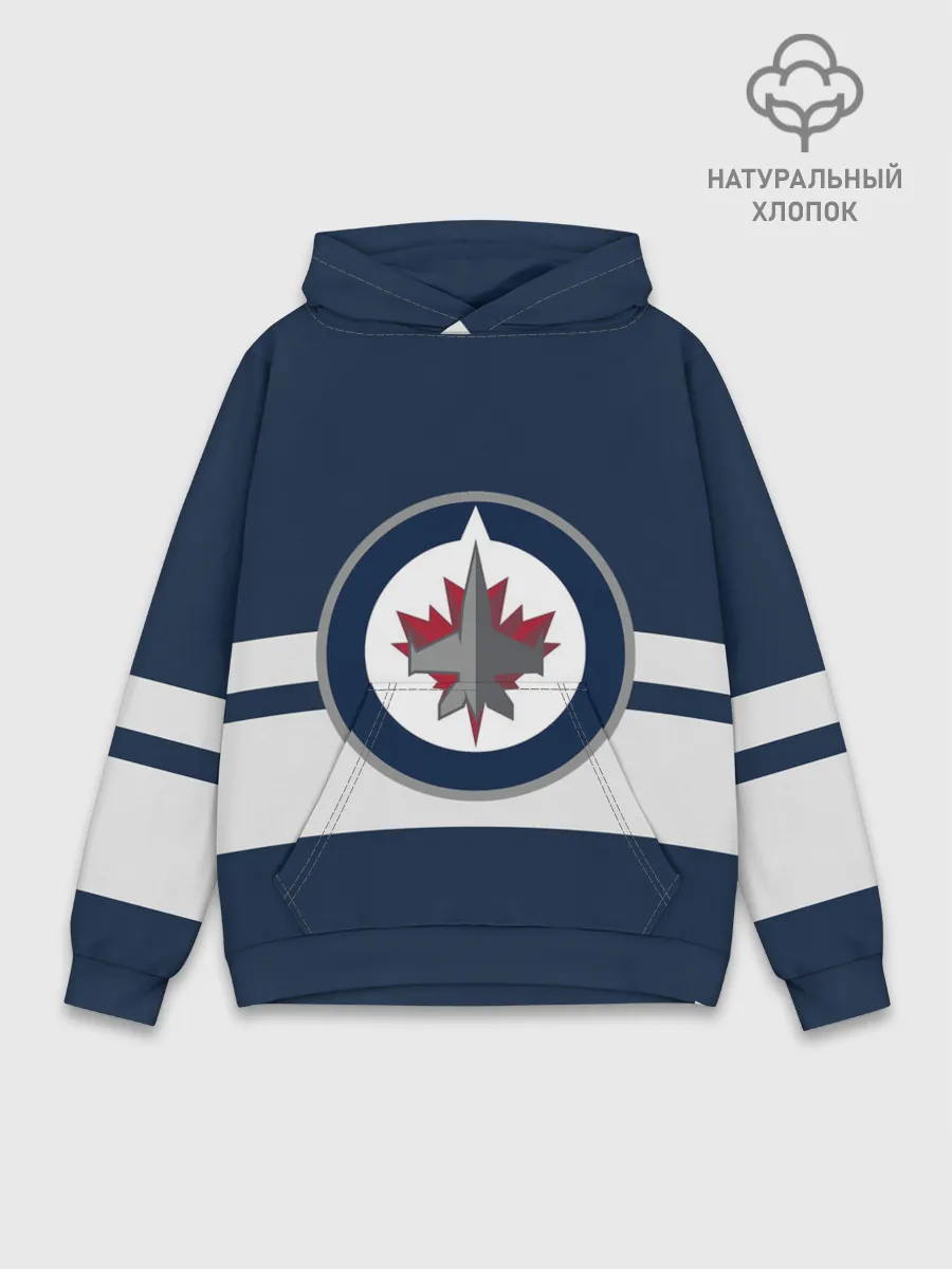 Худи мужской база хлопок / ВИННИПЕГ ДЖЕТС НХЛ