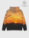 Худи мужской база хлопок / Закат