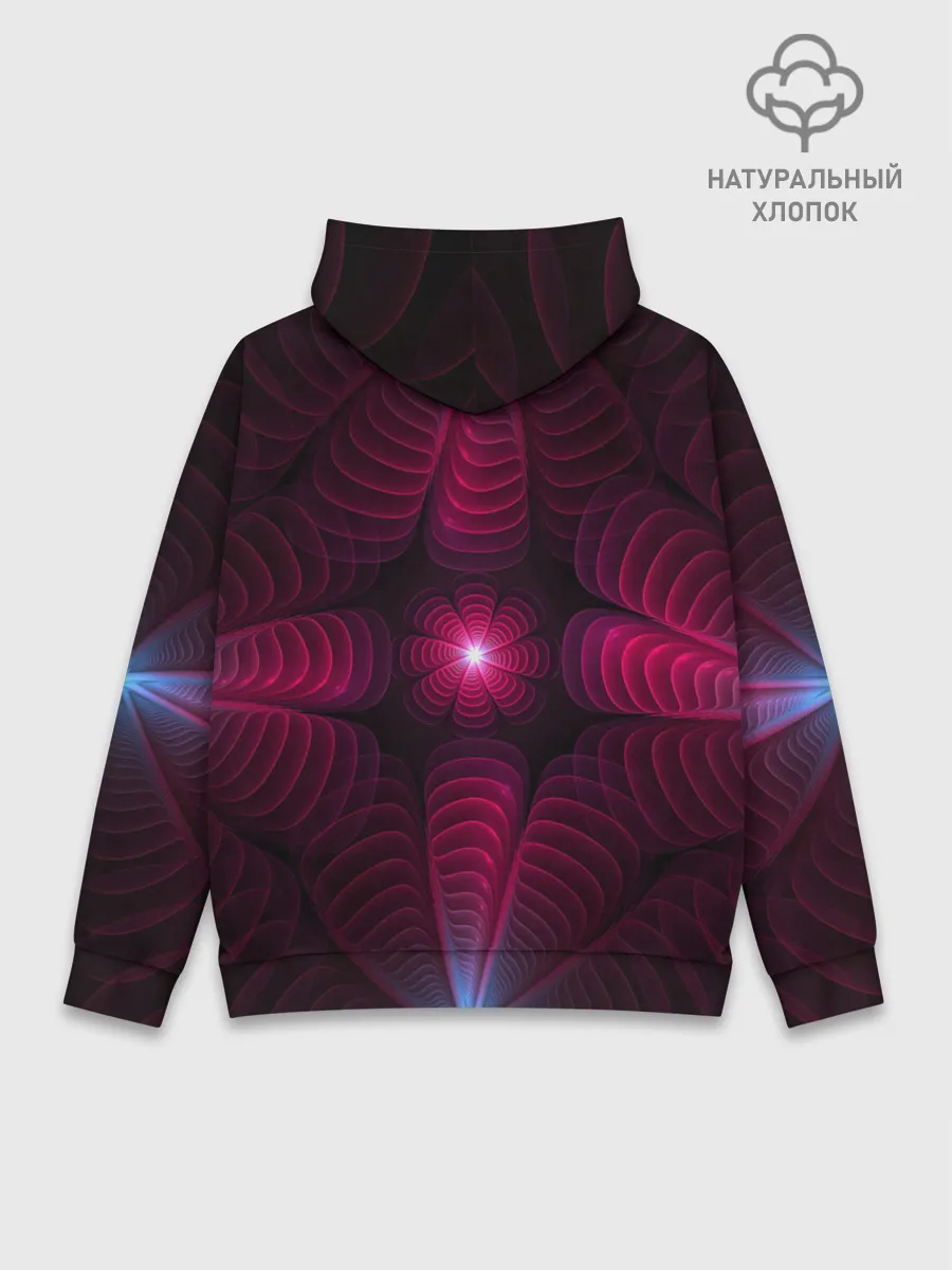 Худи мужской база хлопок / Инопланетные цветы