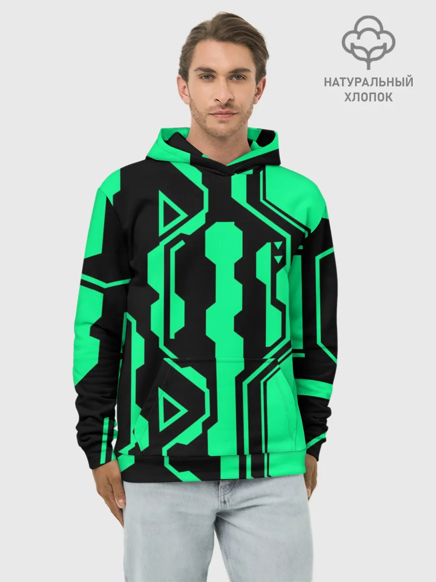 Худи мужской база хлопок / КИБЕРПАНК