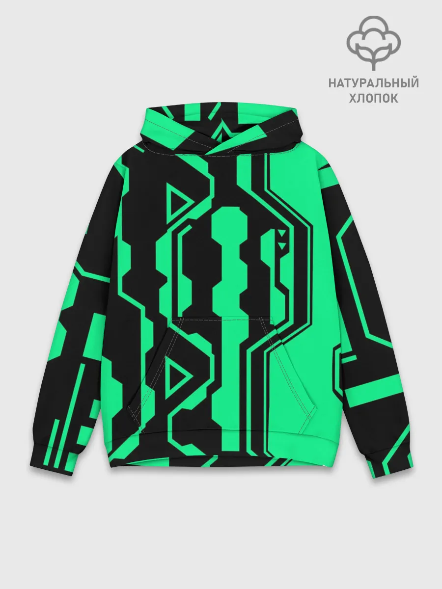 Худи мужской база хлопок / КИБЕРПАНК