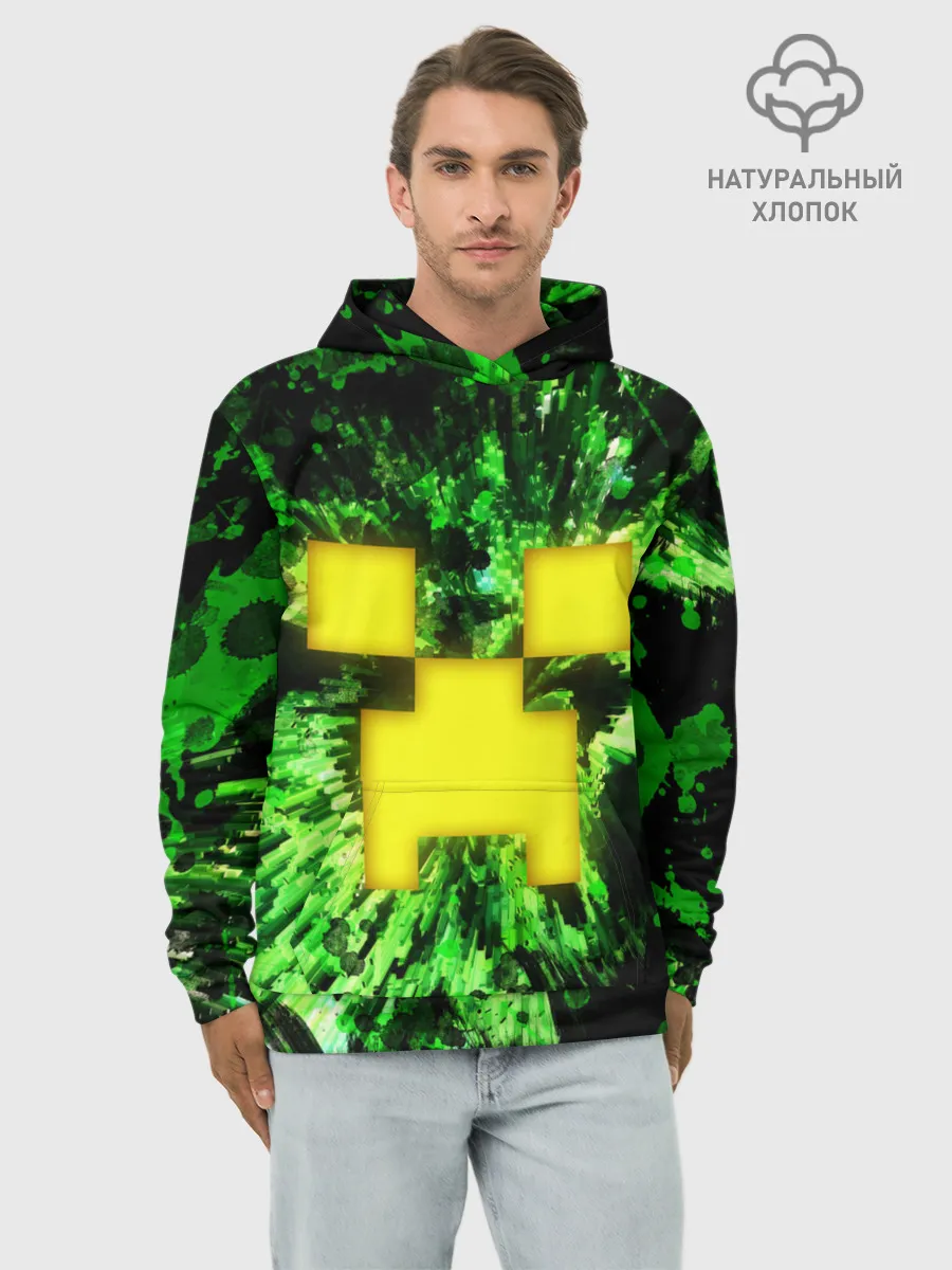 Худи мужской база хлопок / Minecraft / Майнкрафт