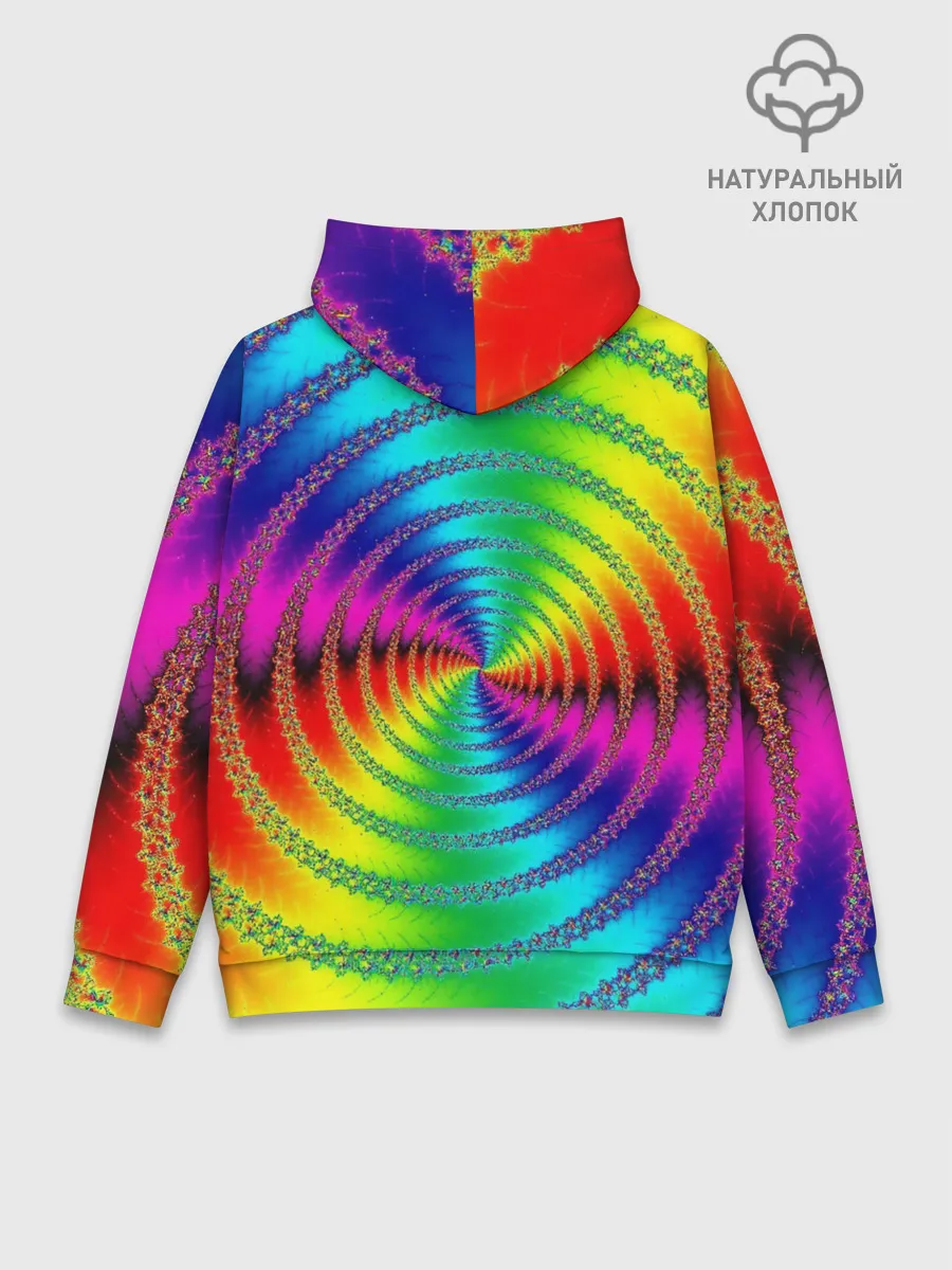 Худи мужской база хлопок / Цветной гипноз