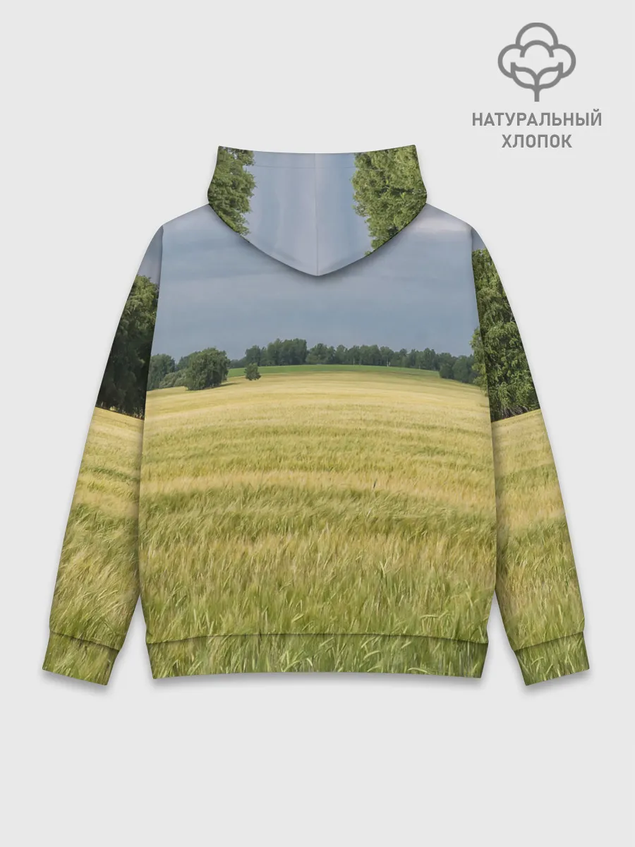Худи мужской база хлопок / Пшеничное поле