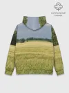Худи мужской база хлопок / Пшеничное поле