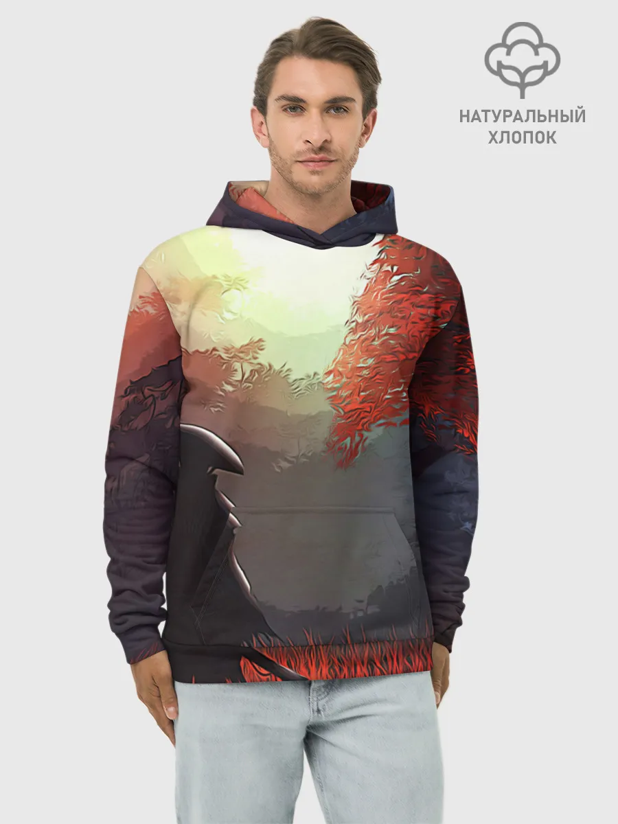 Худи мужской база хлопок / Самурай