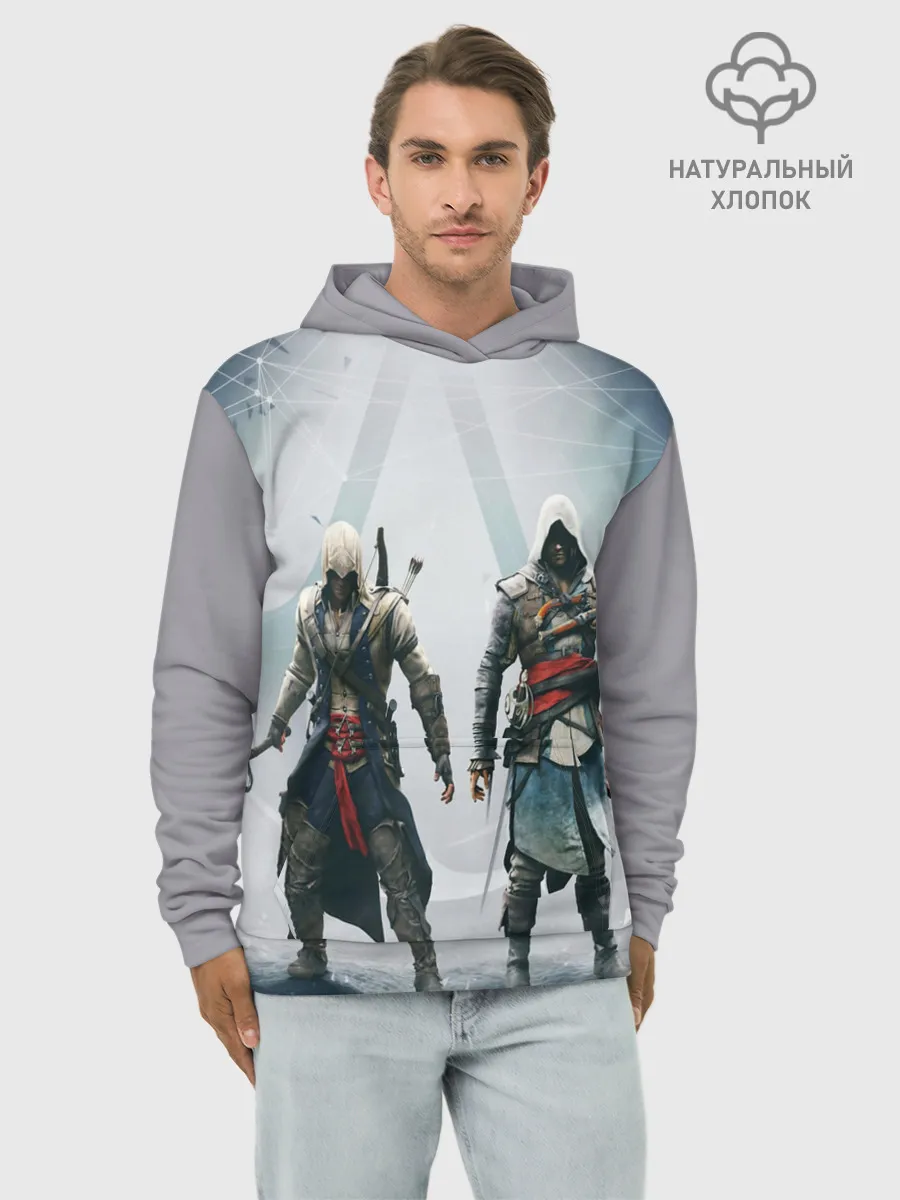 Худи мужской база хлопок / ASSASSINS CREED