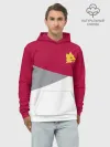 Худи мужской база хлопок / AS Roma | Red Design 21/22