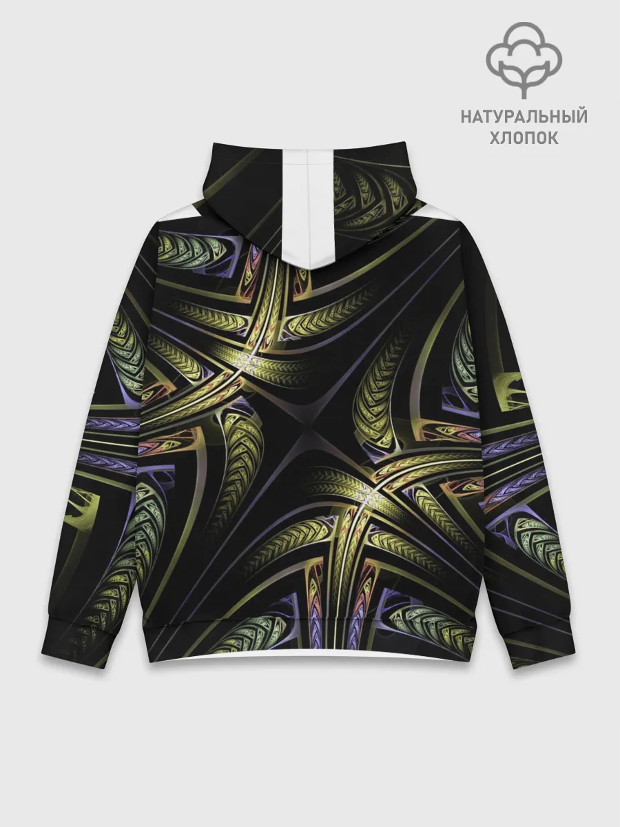 Худи мужской база хлопок / Абстракция