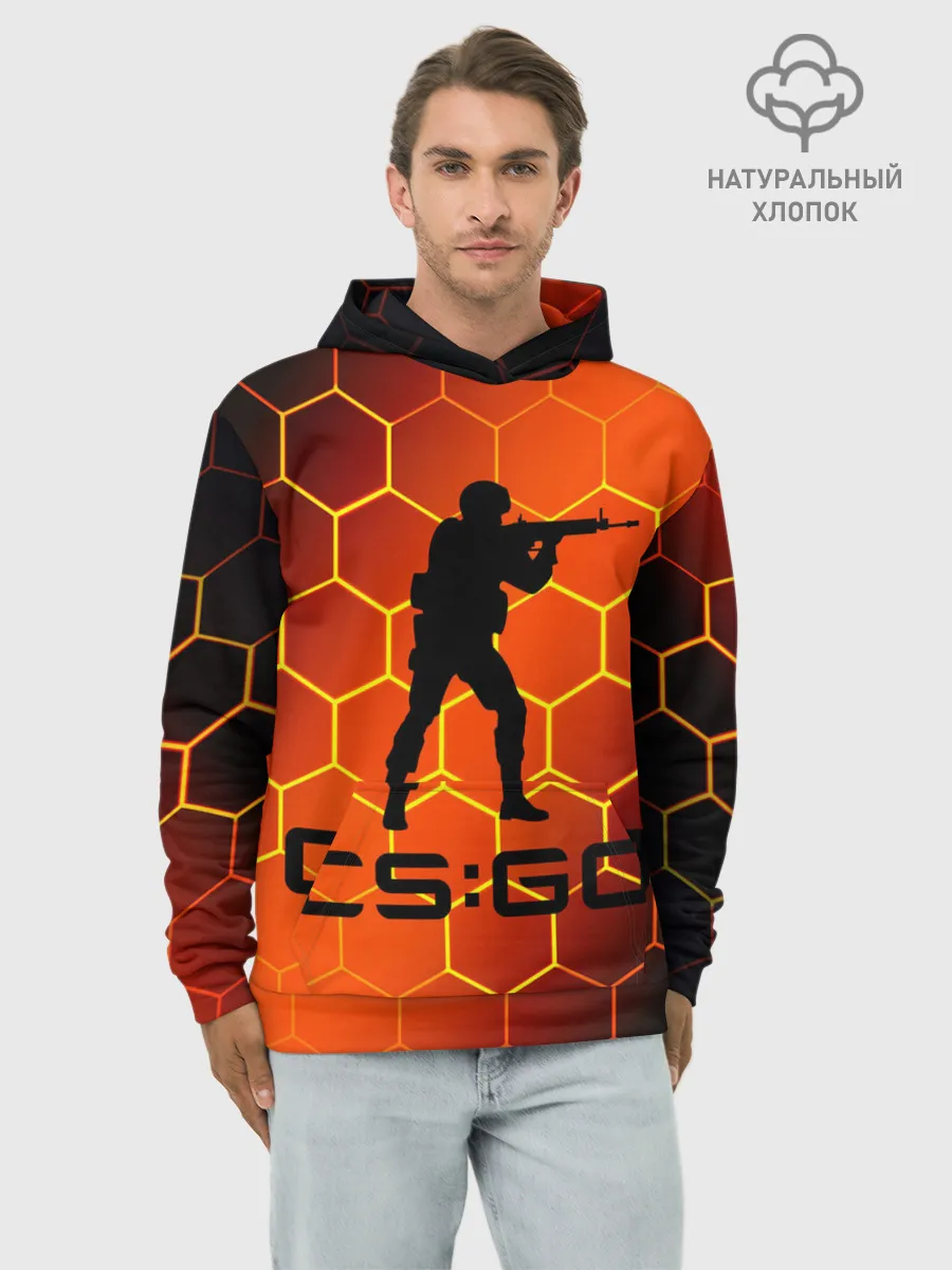 Худи мужской база хлопок / CS GO | КС ГО