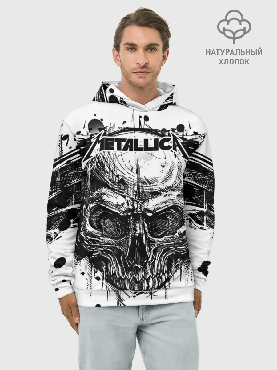 Худи мужской база хлопок / Metallica