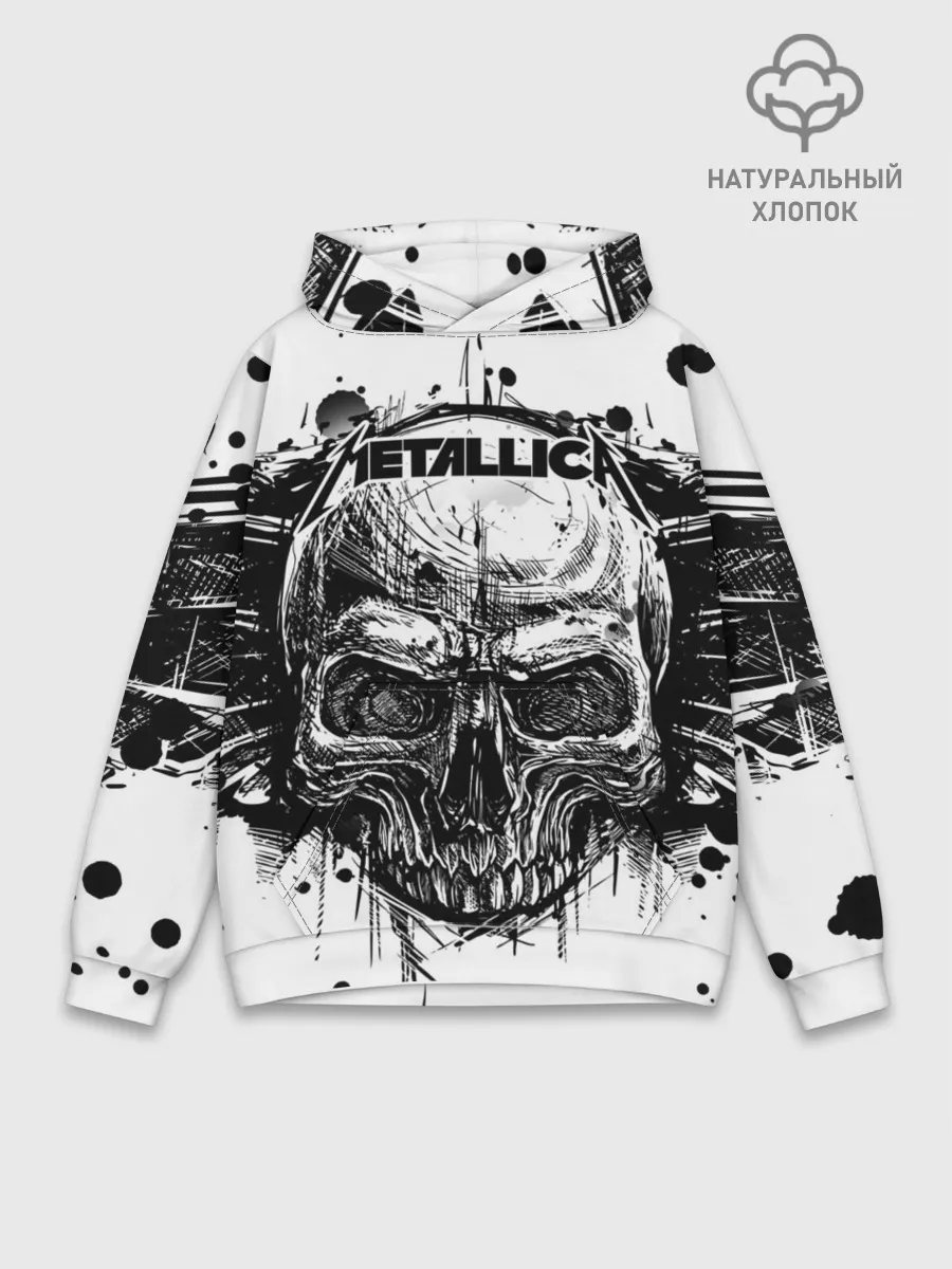 Худи мужской база хлопок / Metallica