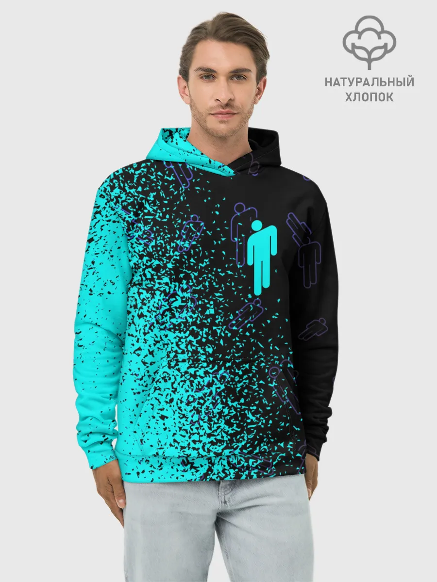 Худи мужской база хлопок / BILLIE EILISH / БИЛЛИ АЙЛИШ