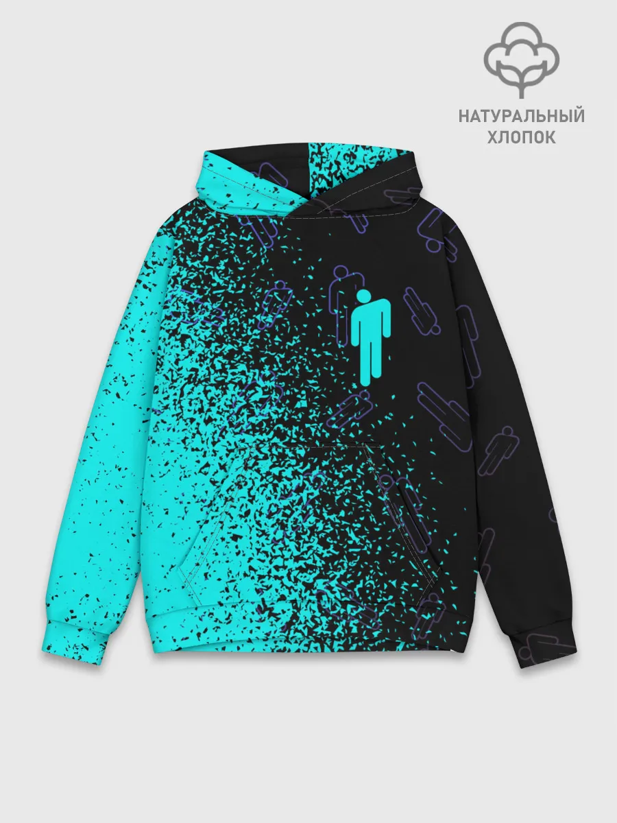 Худи мужской база хлопок / BILLIE EILISH / БИЛЛИ АЙЛИШ