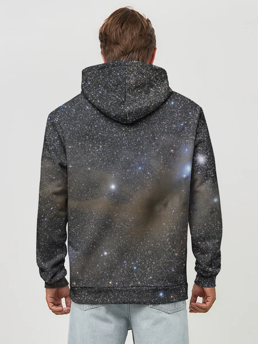 Худи мужской база хлопок / Звездный космос