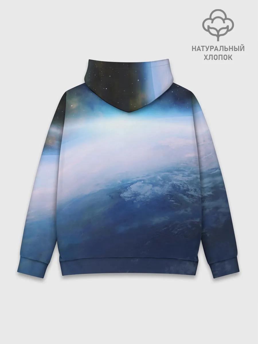 Худи мужской база хлопок / Планета Земля
