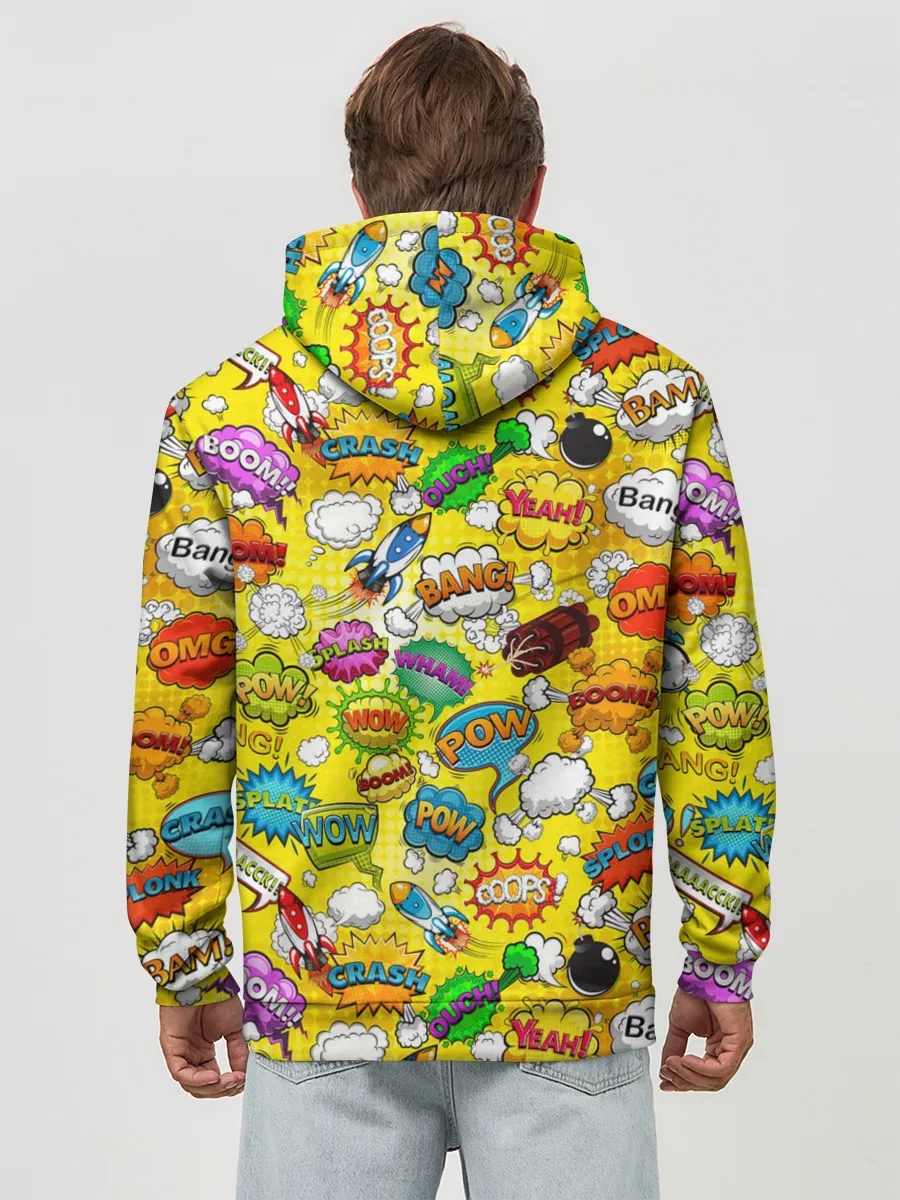 Худи мужской база хлопок / Pop art