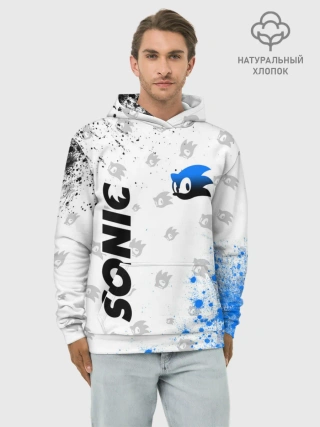 Худи мужской база хлопок / СОНИК / SONIC