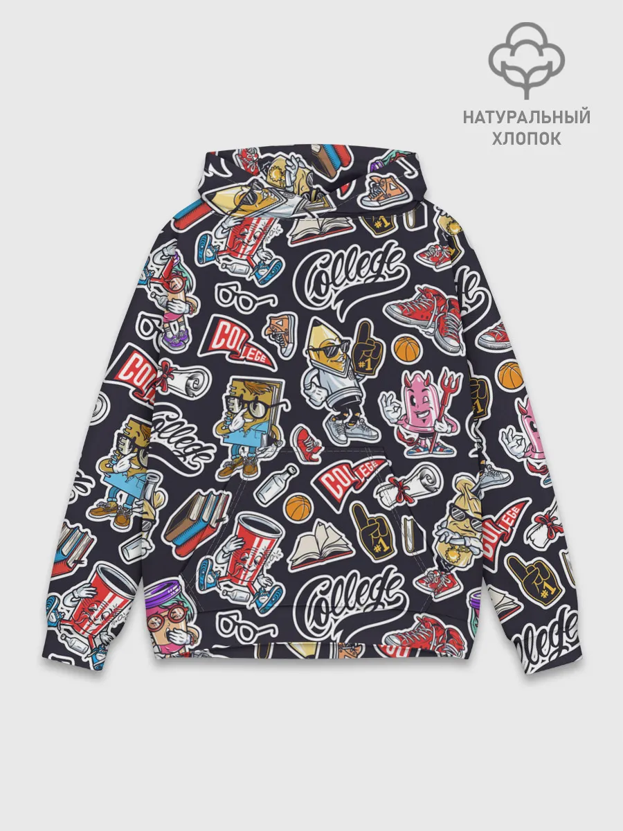 Худи мужской база хлопок / Pop art