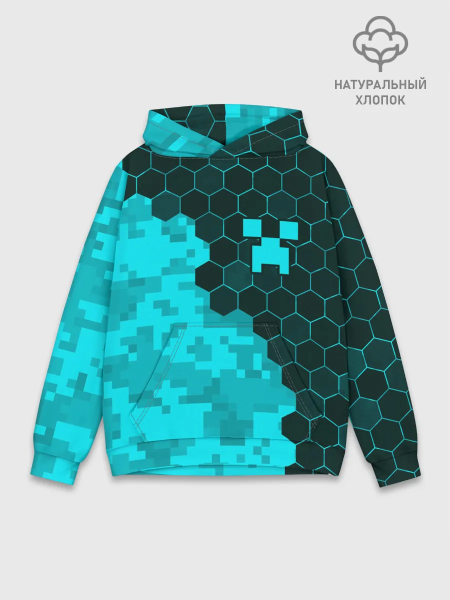 Худи мужской база хлопок / MINECRAFT / МАЙНКРАФТ