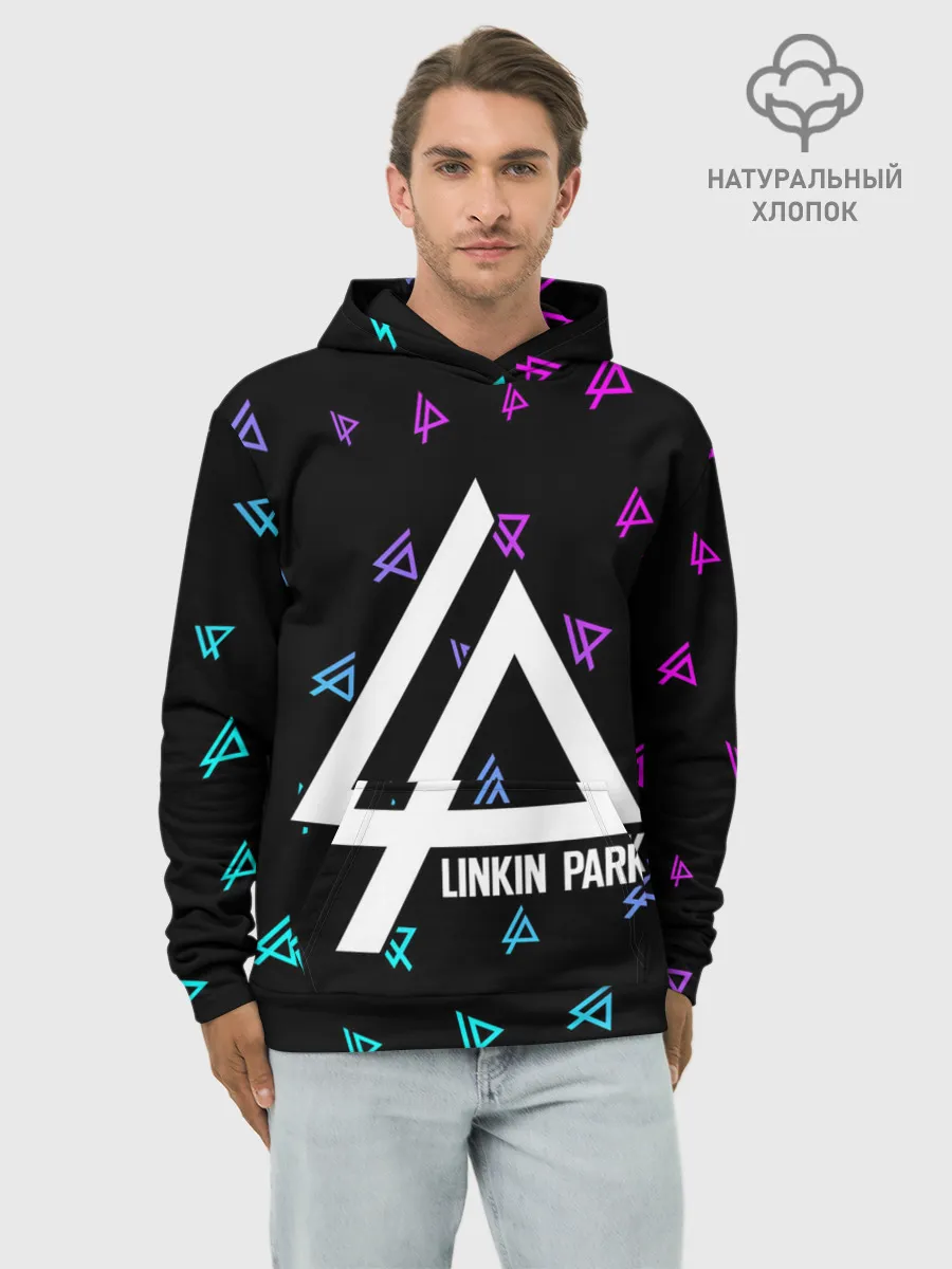 Худи мужской база хлопок / LINKIN PARK / ЛИНКИН ПАРК