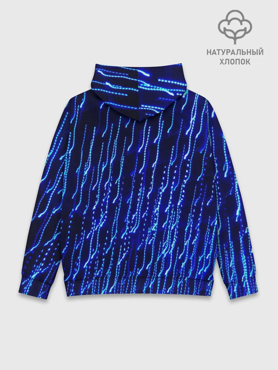 Худи мужской база хлопок / Neon rain