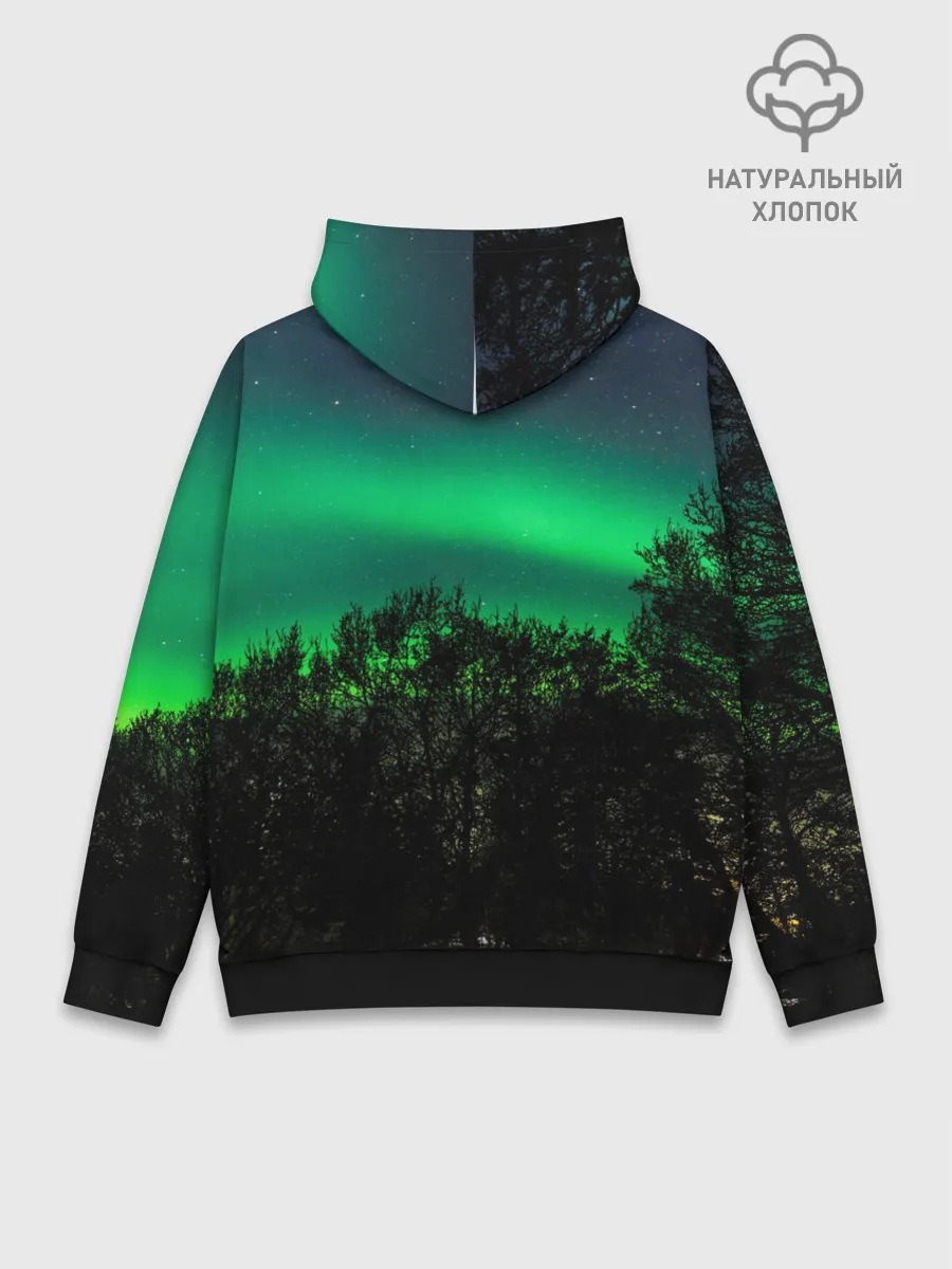 Худи мужской база хлопок / Северное сияние