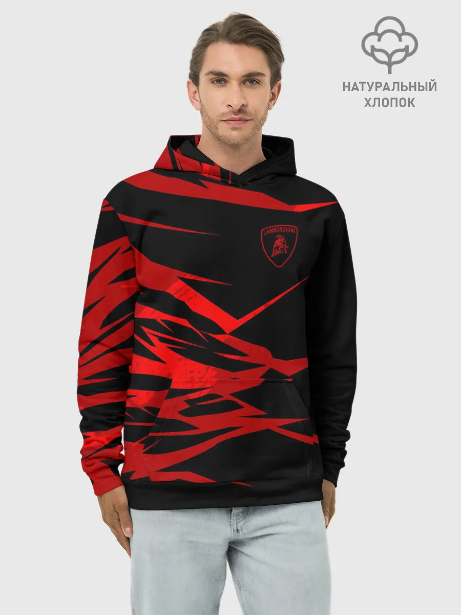Худи мужской база хлопок / Lamborghini