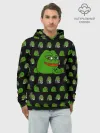 Худи мужской база хлопок / Frog Pepe