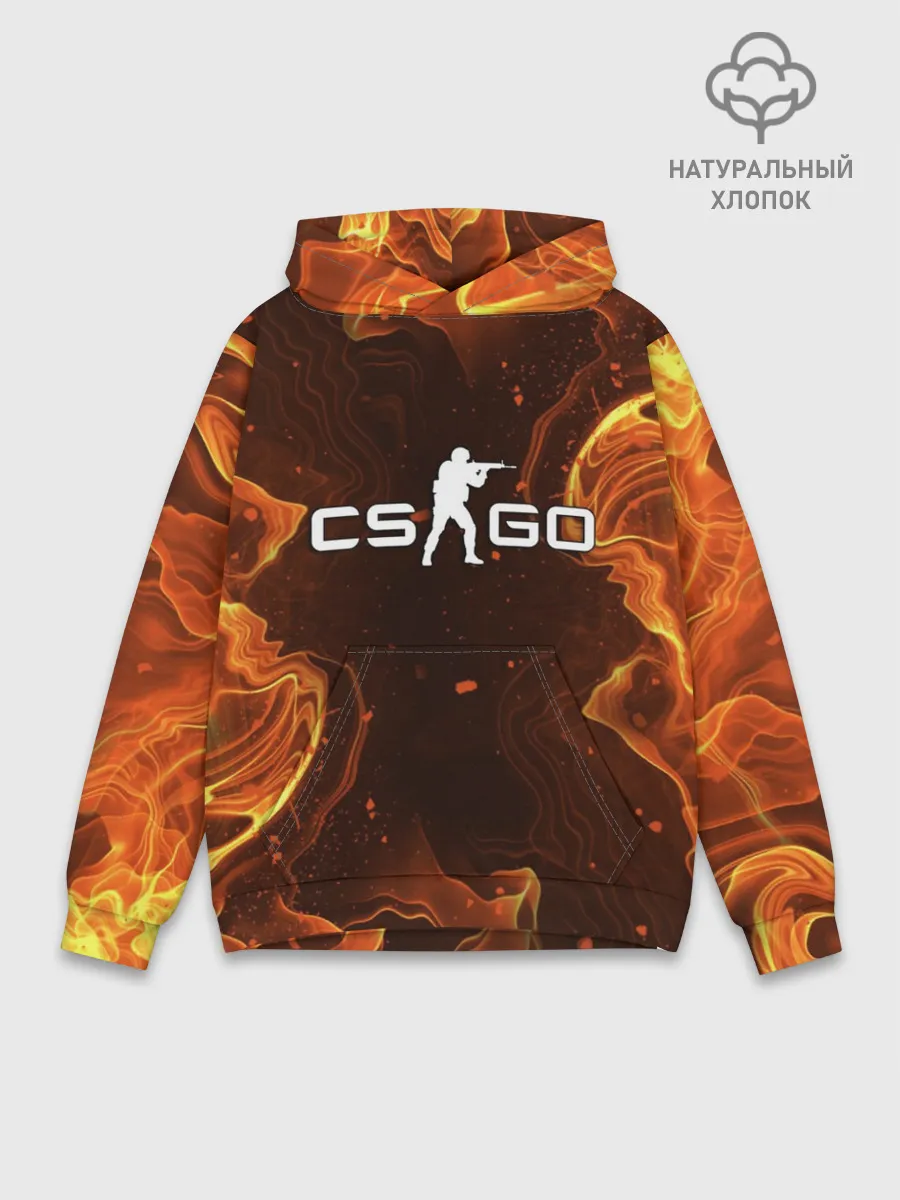 Худи мужской база хлопок / COUNTER STRIKE