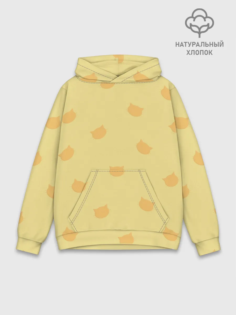 Худи мужской база хлопок / Кошки