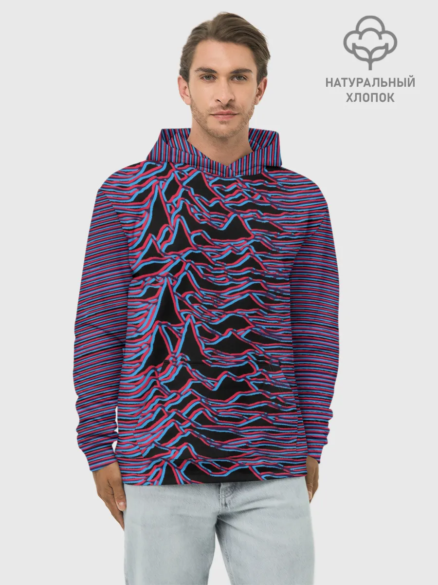 Худи мужской база хлопок / Joy Division Glitch