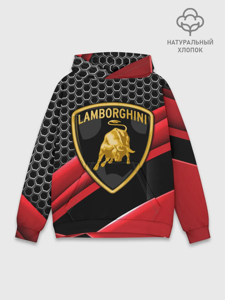 Худи мужской база хлопок / Lamborghini