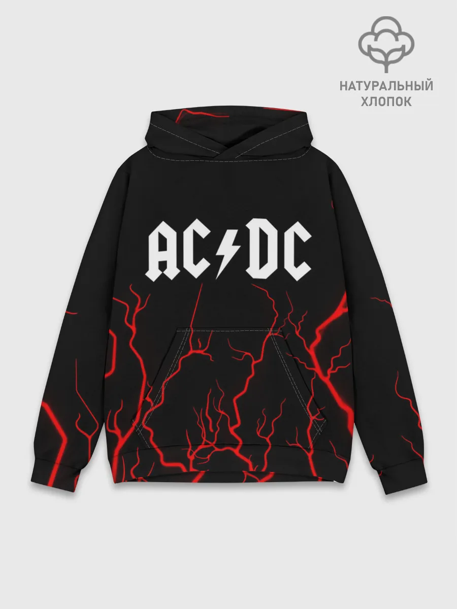 Худи мужской база хлопок / AC DС