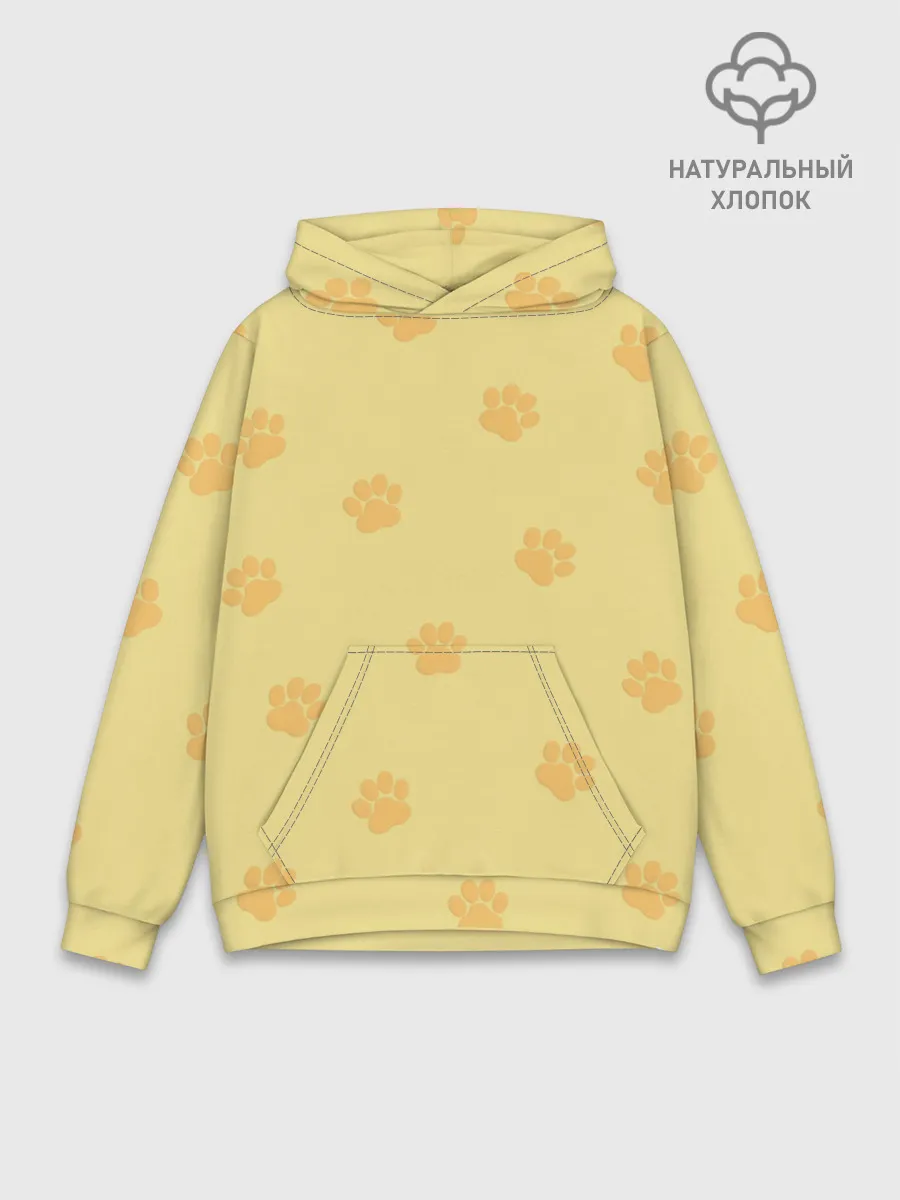 Худи мужской база хлопок / Кошачьи следы