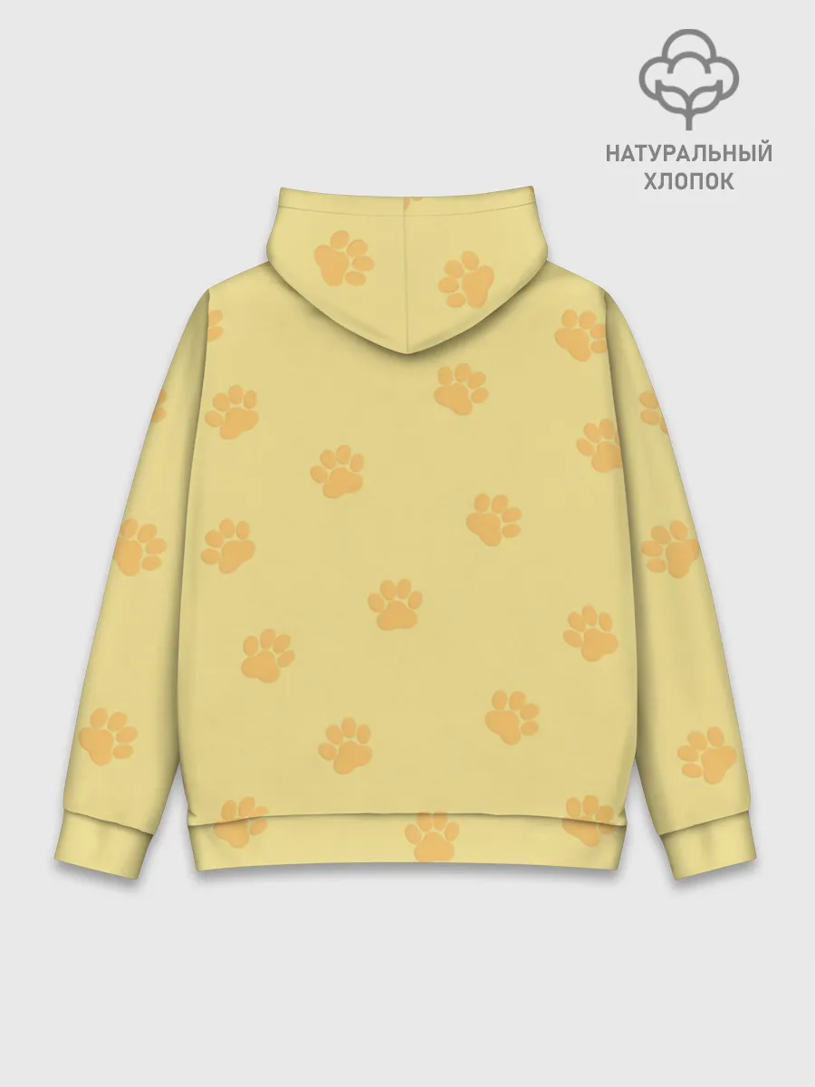 Худи мужской база хлопок / Кошачьи следы