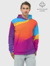 Худи мужской база хлопок / ТЕКСТУРА ГРАДИЕНТА