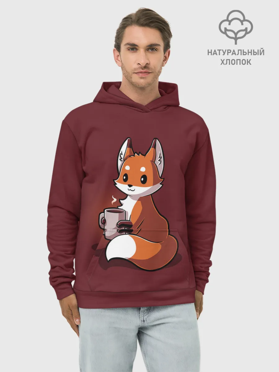 Худи мужской база хлопок / Кофе любят не только люди