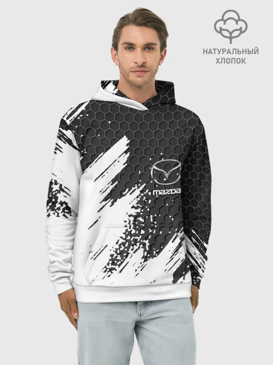 Худи мужской база хлопок / MAZDA