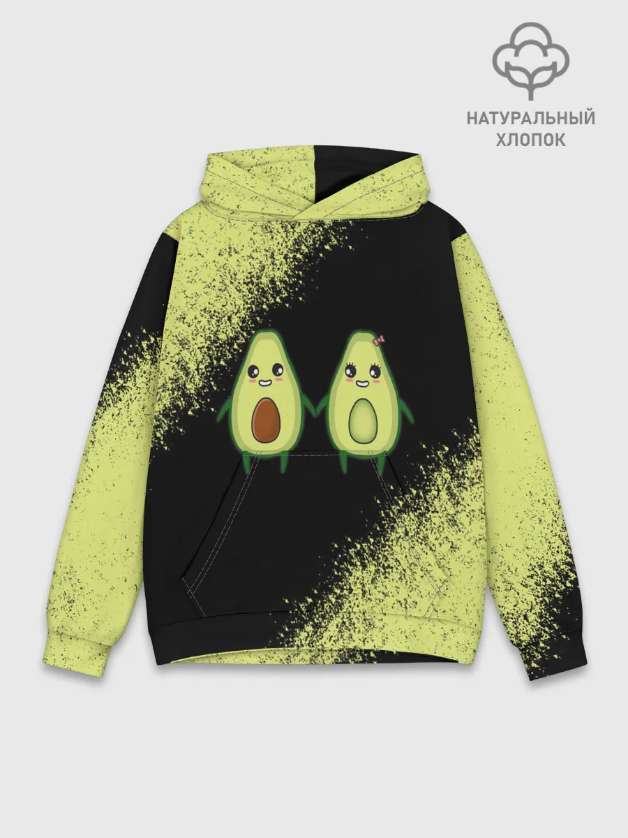 Худи мужской база хлопок / Авокадо