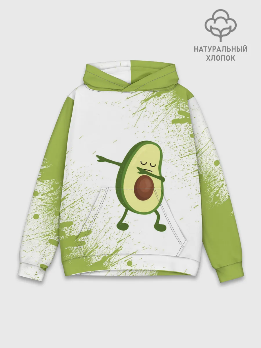 Худи мужской база хлопок / Авокадо
