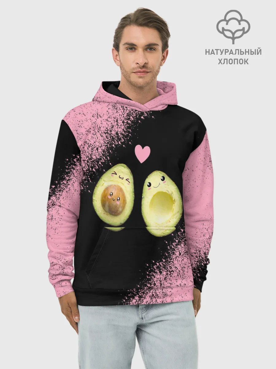 Худи мужской база хлопок / Авокадо