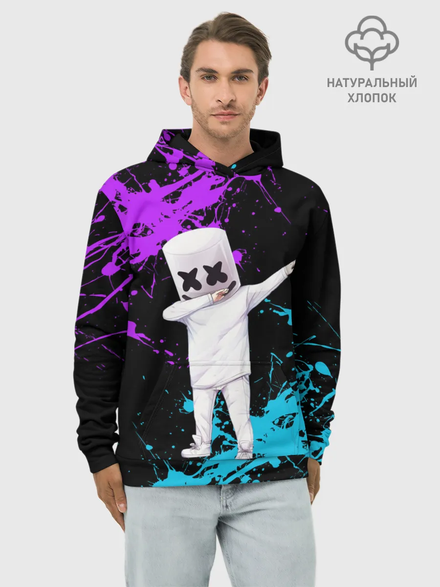 Худи мужской база хлопок / MARSHMELLO