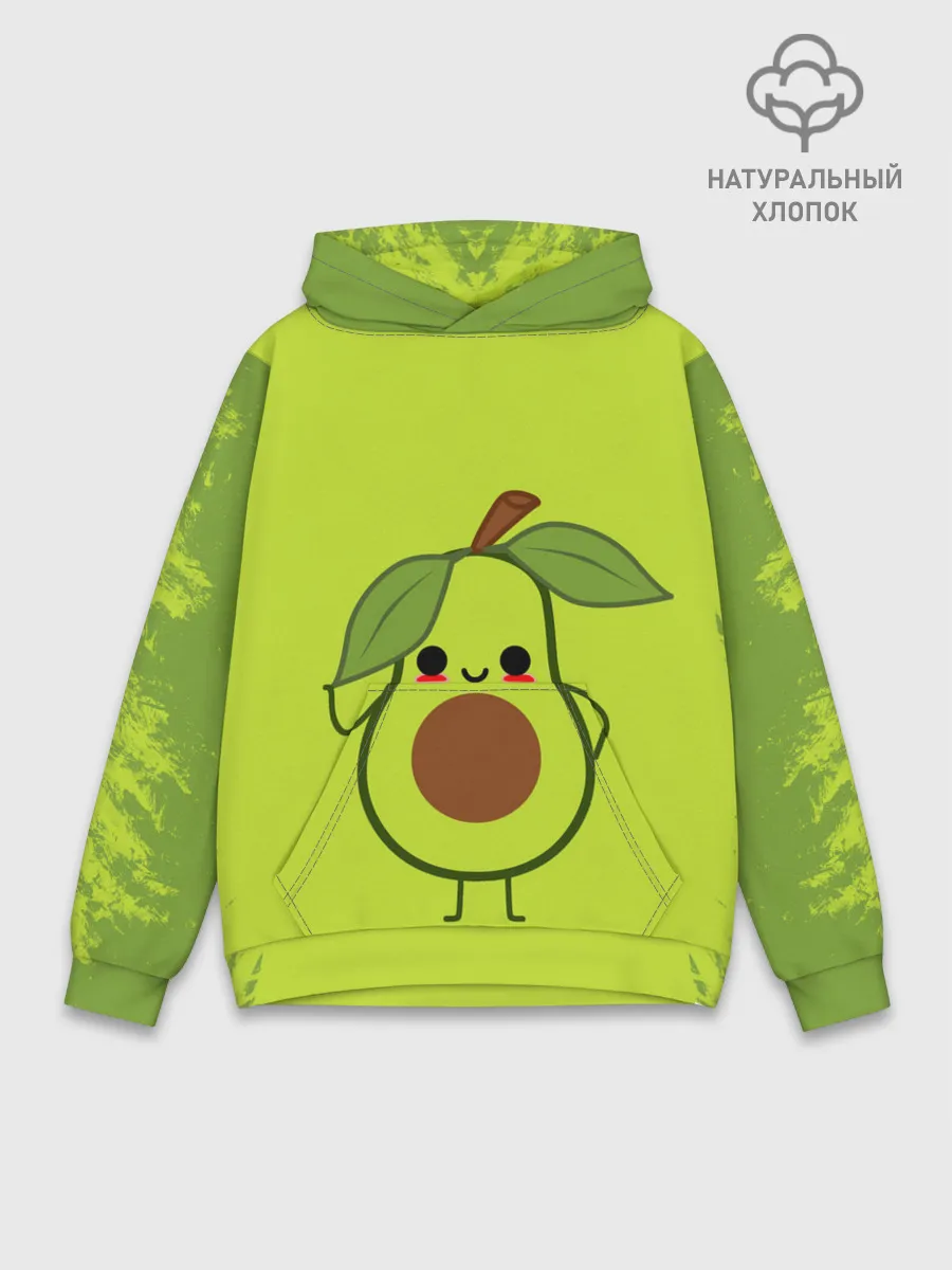 Худи мужской база хлопок / Авокадо