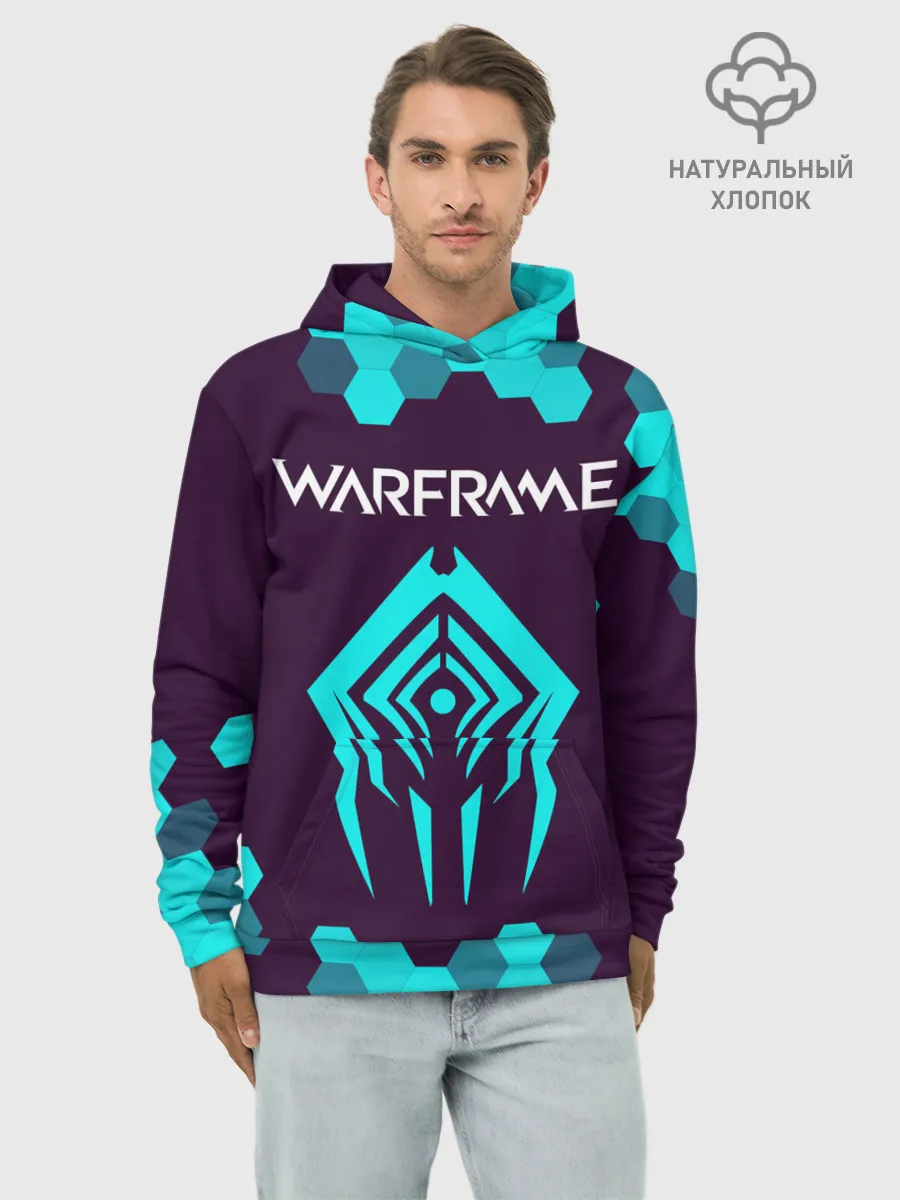 Худи мужской база хлопок / WARFRAME / ВАРФРЕЙМ