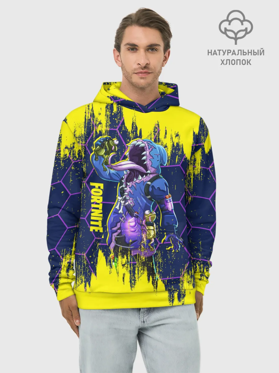 Худи мужской база хлопок / Fortnite Big Mouth