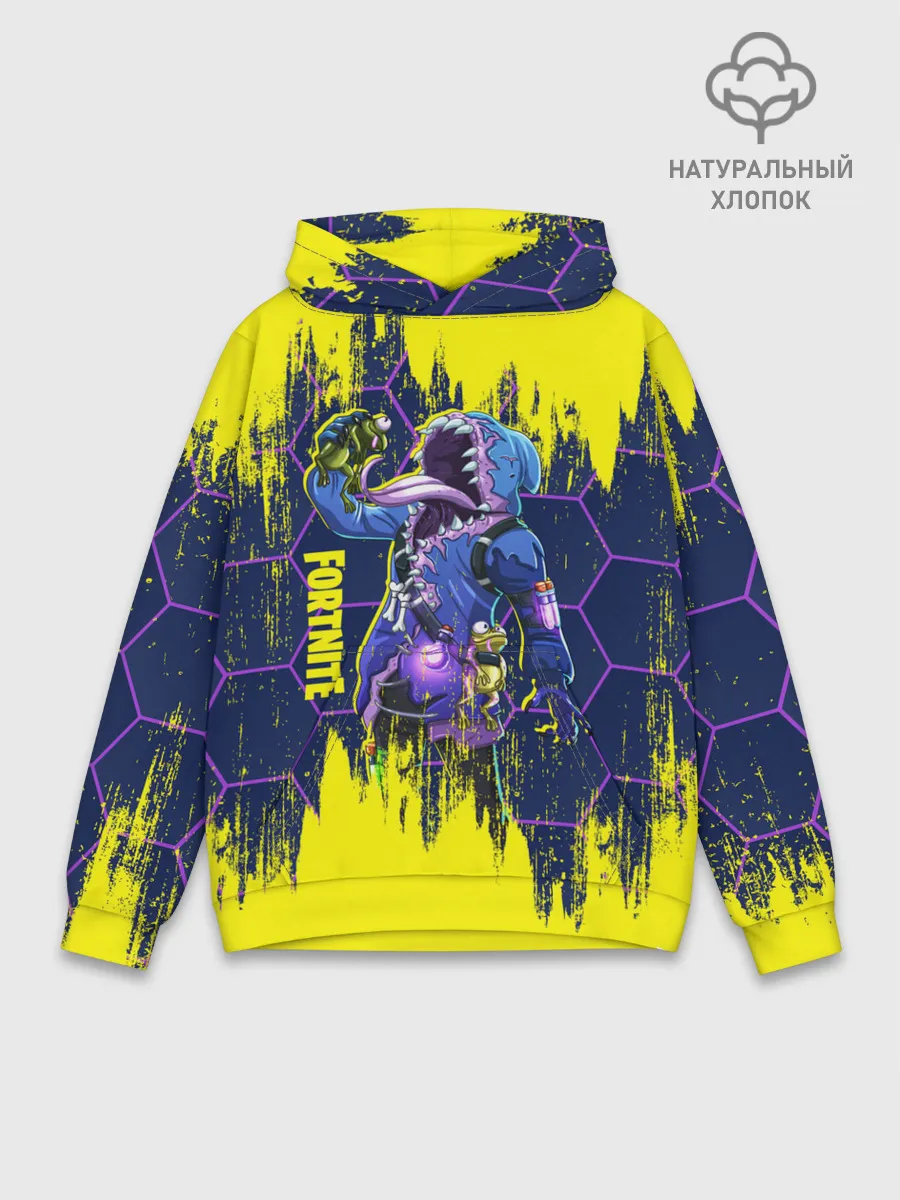 Худи мужской база хлопок / Fortnite Big Mouth