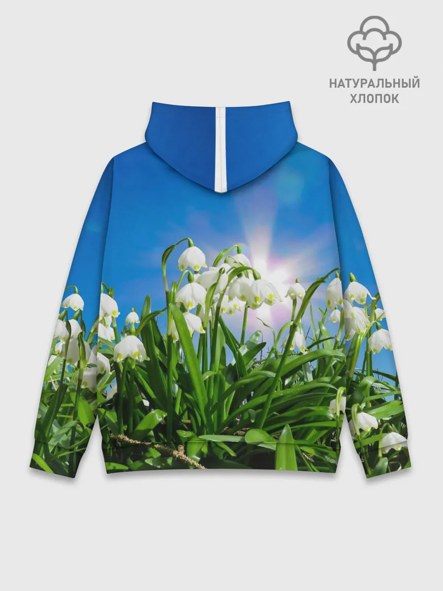 Худи мужской база хлопок / Подснежники