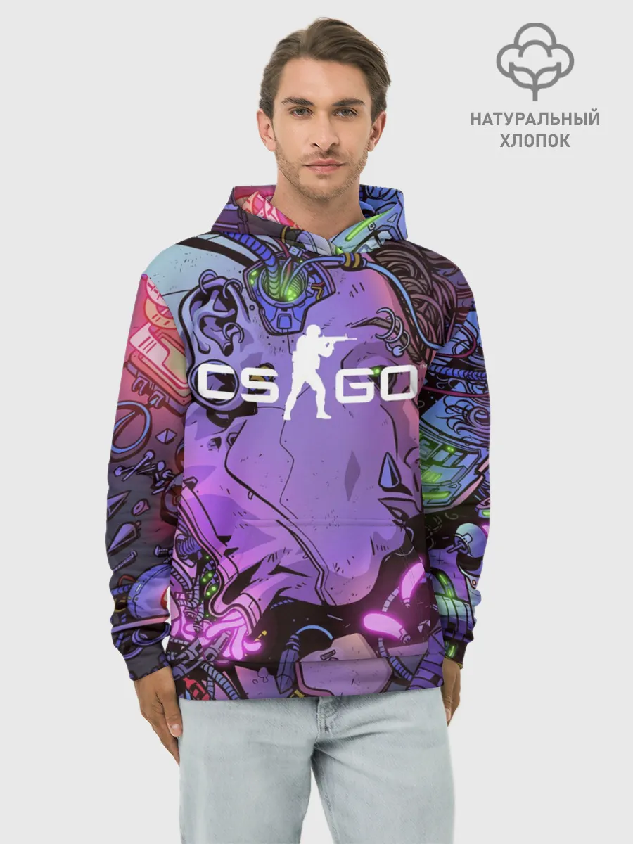 Худи мужской база хлопок / CS GO
