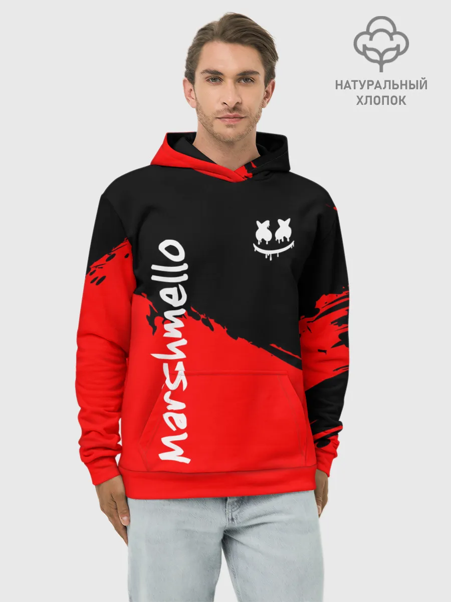 Худи мужской база хлопок / Marshmello